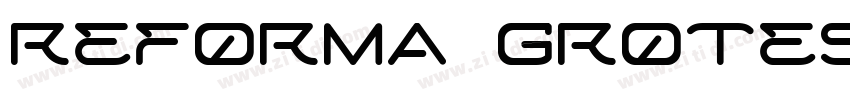 Reforma Grotesk Medi字体转换
